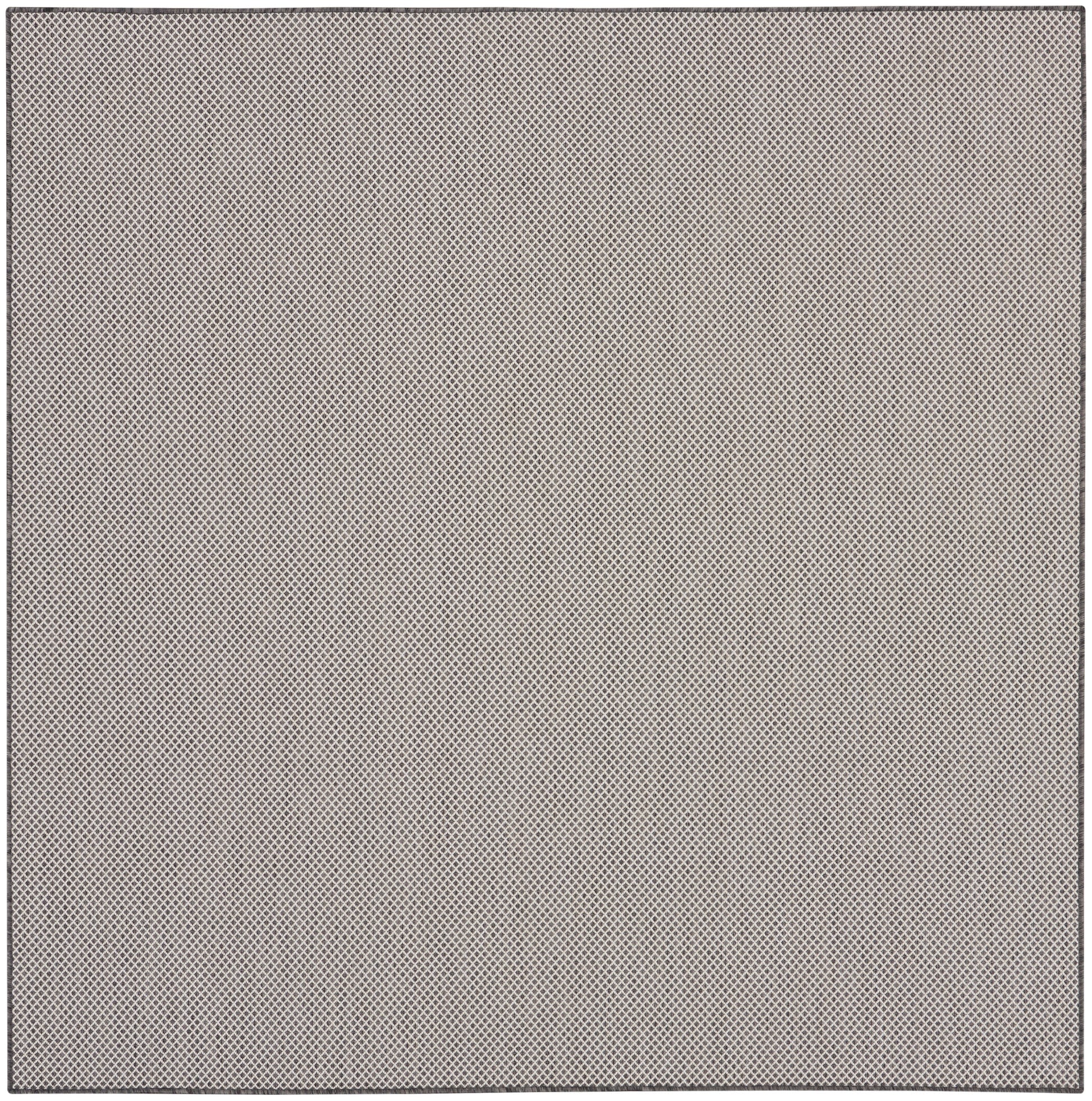 Gray modern square area rug.