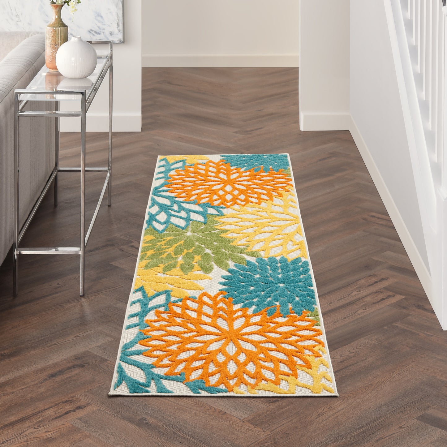 Nourison Rugs Nourison Home   Tropical 8' Runner    - 099446827104