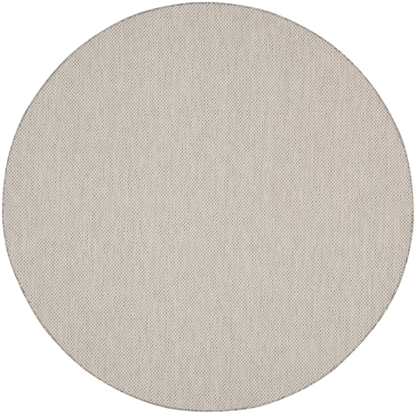 Beige round fabric disc with dotted mesh texture; minimalist round décor accessory.