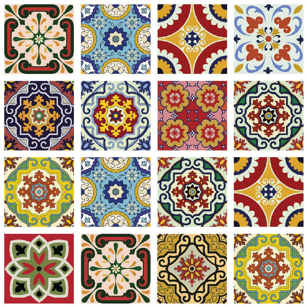 8" X 8" Mediterra Mosaic Peel and Stick Tiles