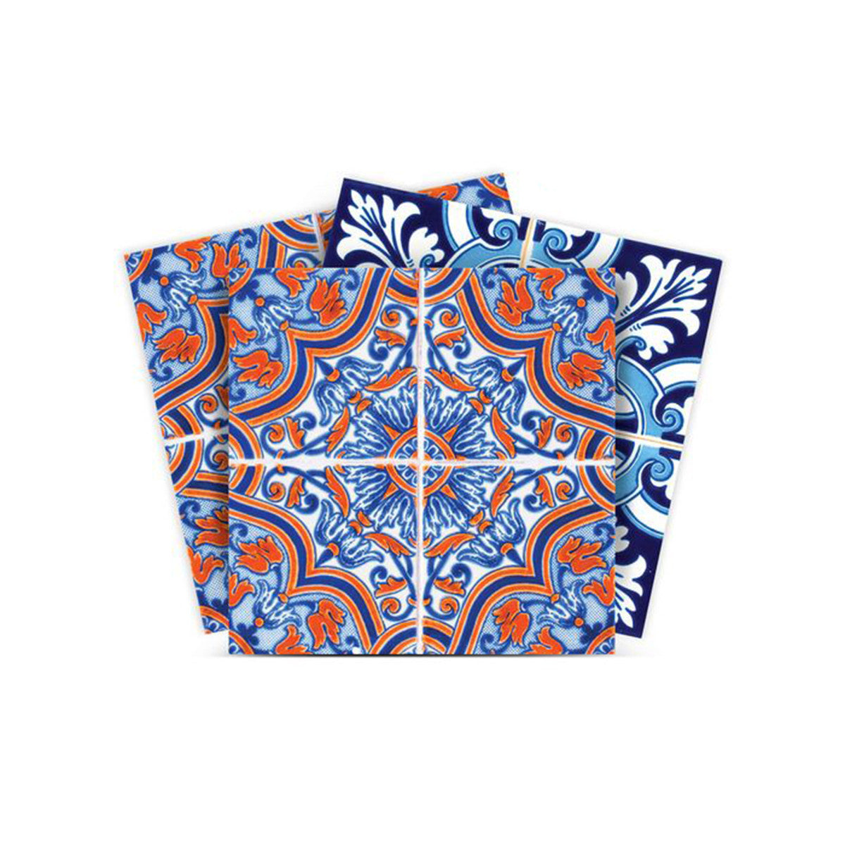 7" X 7" Prima Blue Peel And Stick Removable Tiles