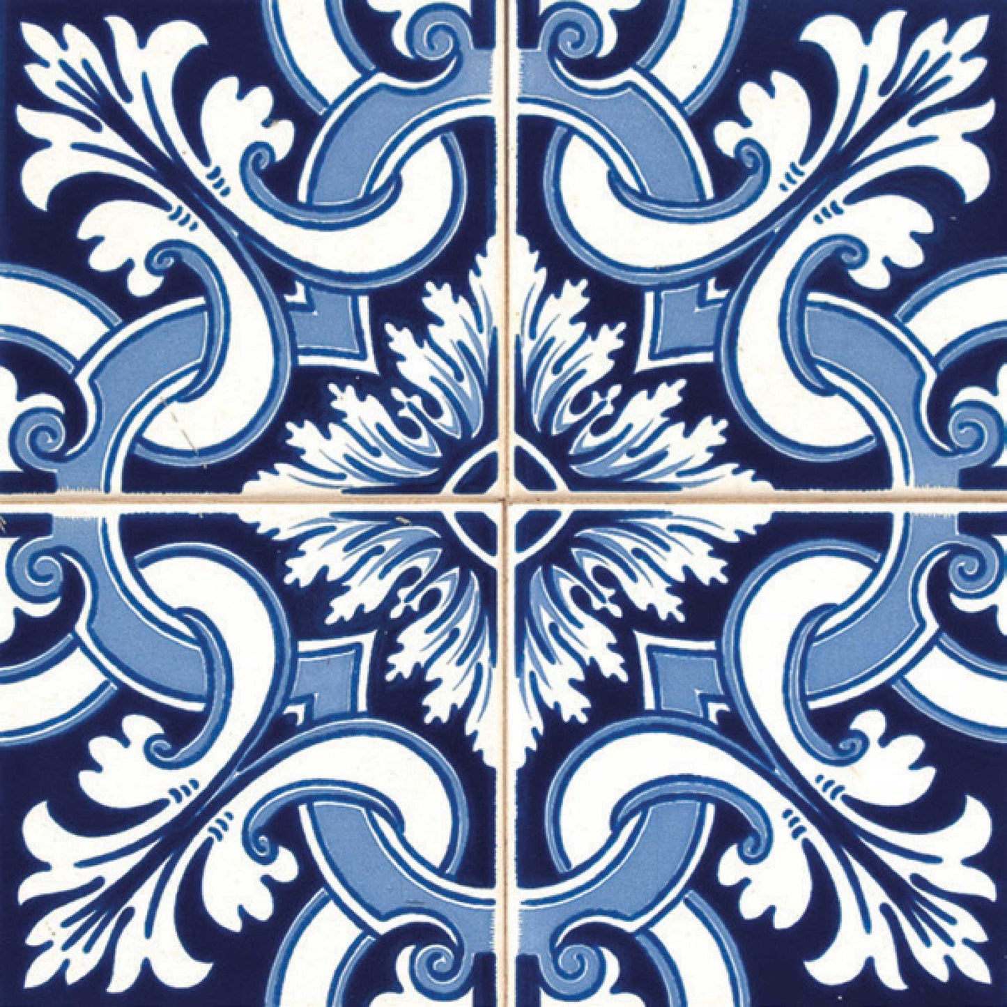 7" X 7" Blue Multi Mosaic Peel and Stick Tiles
