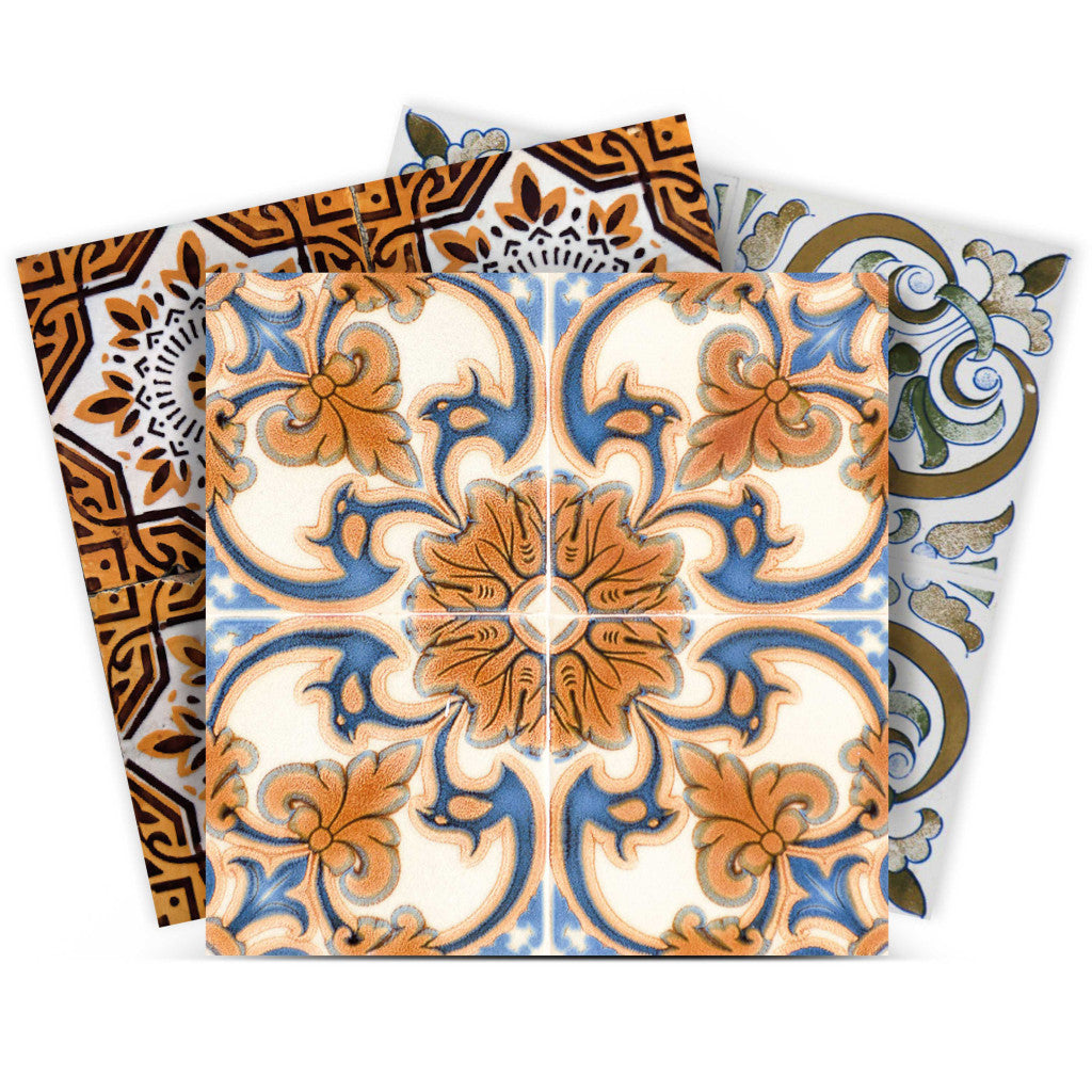 4" X 4" Rustico Linda Removable Peel And Stick Tiles