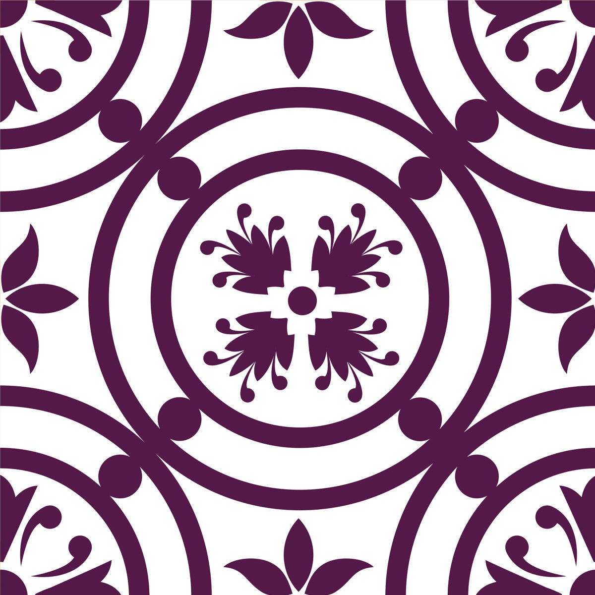 4" X 4" Merlot Lisa Removable Peel And Stick Tiles