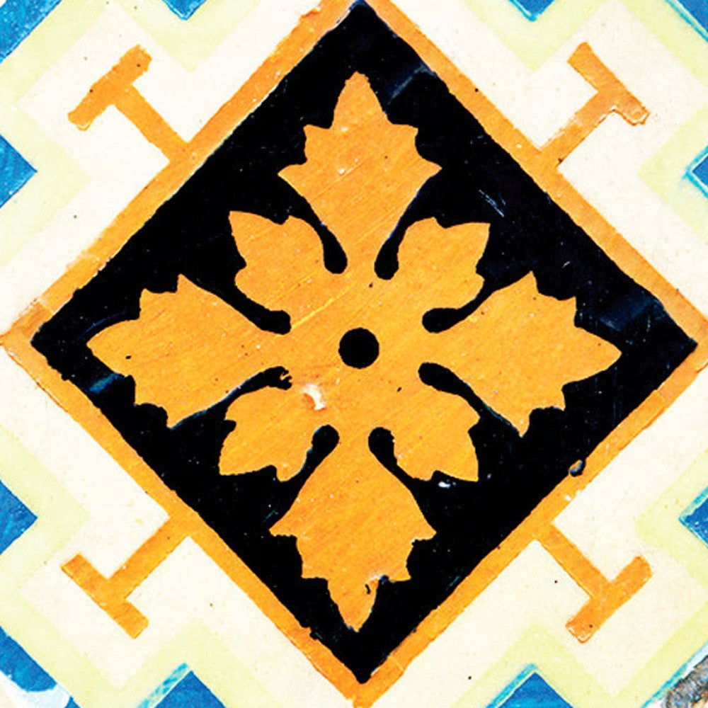 4" x 4" Gold Snowflake Peel and Stick Removable Tiles