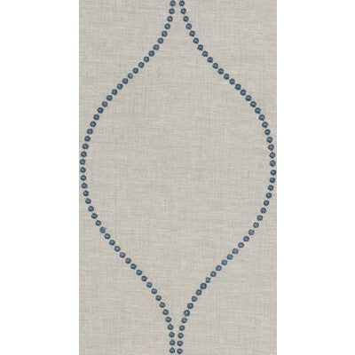 KRAVET DESIGN EMBROIDERY LATTICE/SCROLLWORK BEIGE,TEAL,BLUE   - 4004.135.0