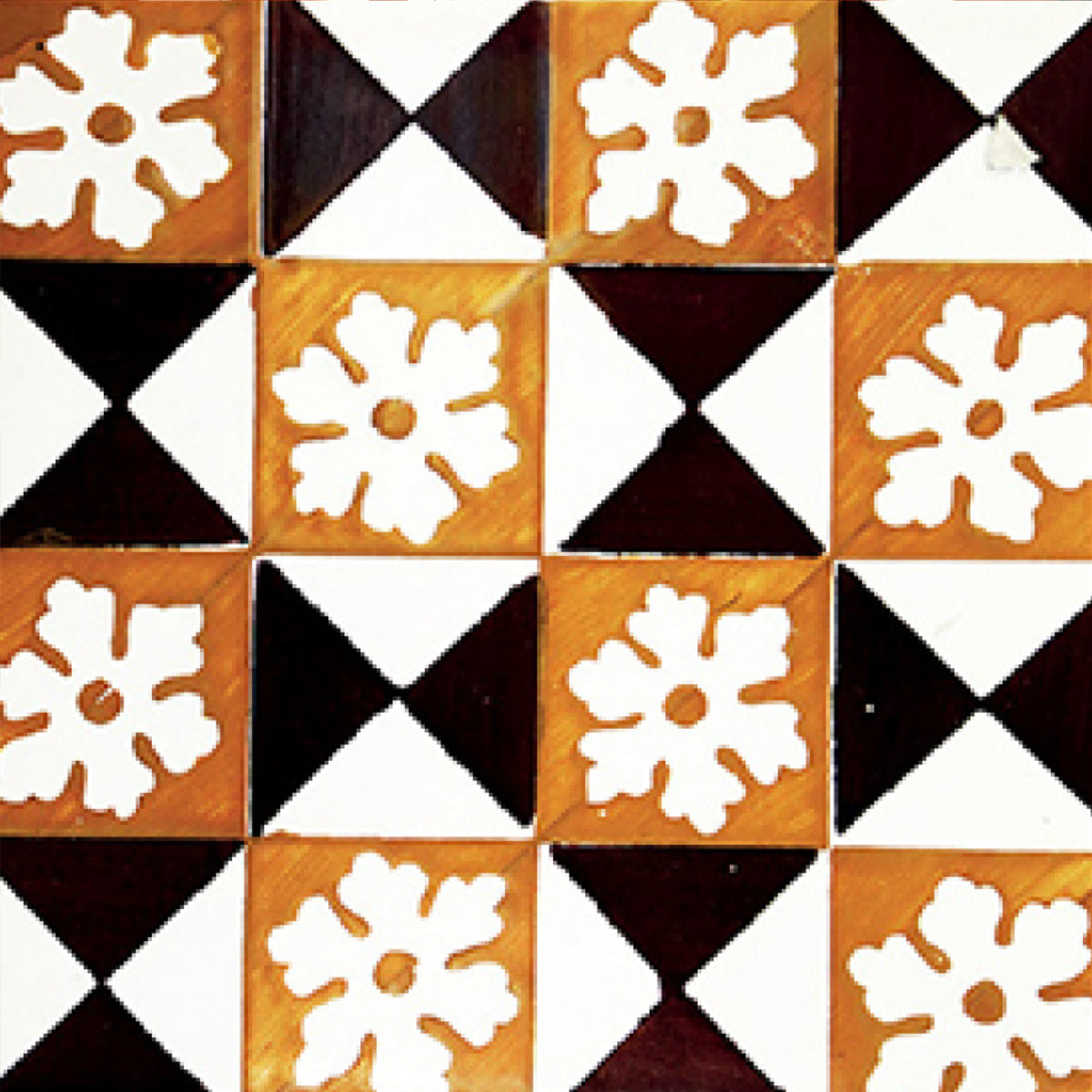 7" x 7" Mini Snowflakes and Squares Peel and Stick Removable Tiles