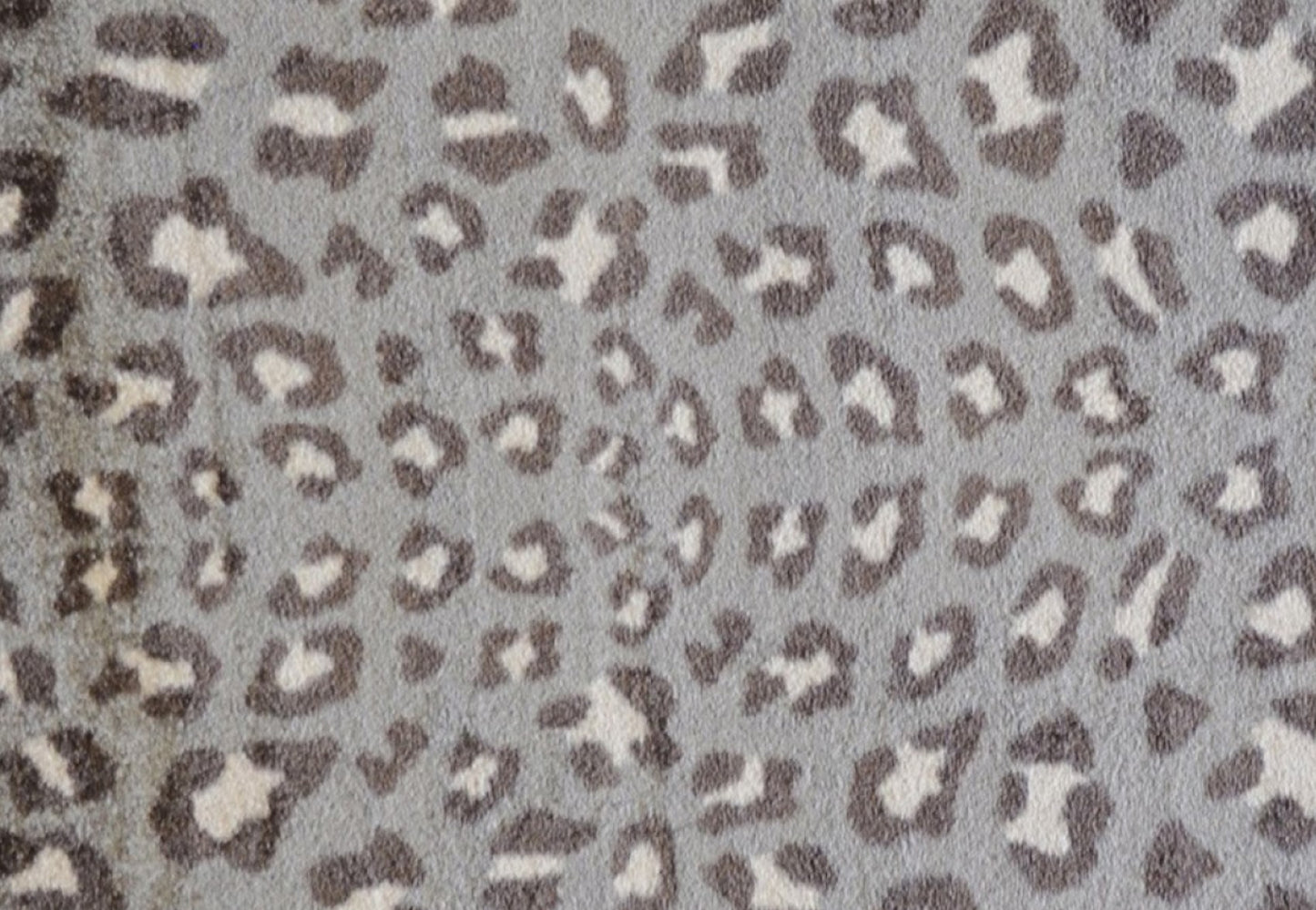 2' x 3' Gray and Brown Cheetah Washable Floor Mat