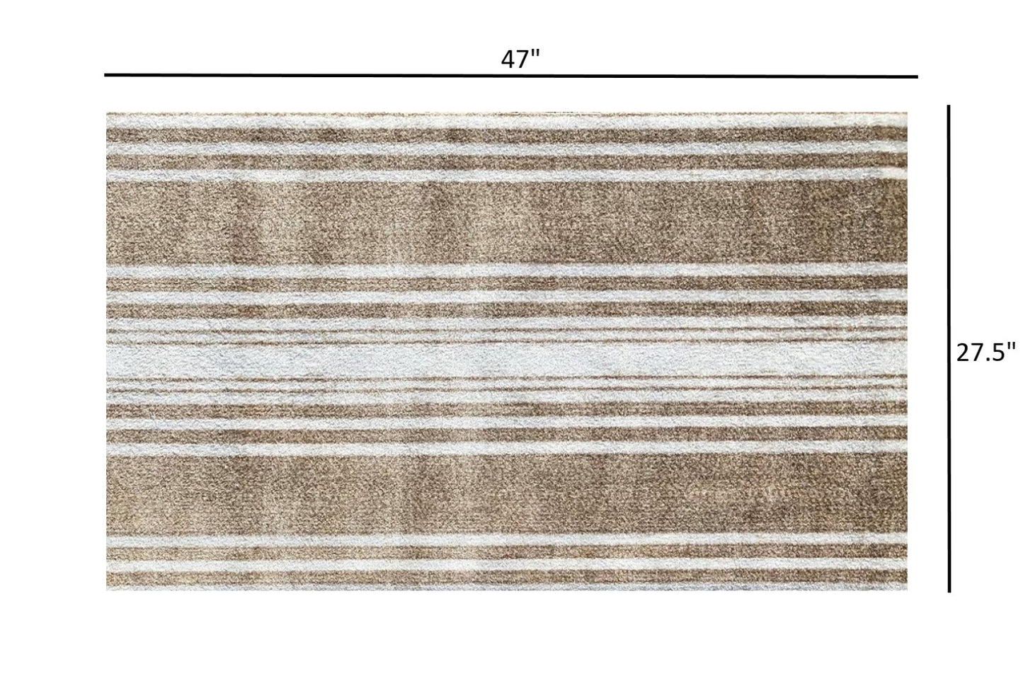 2' x 4' Sandy Shores Regatta Stripe Washable Floor Mat