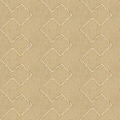 KRAVET DESIGN EMBROIDERY GEOMETRIC BEIGE,BEIGE,   - 4010.16.0