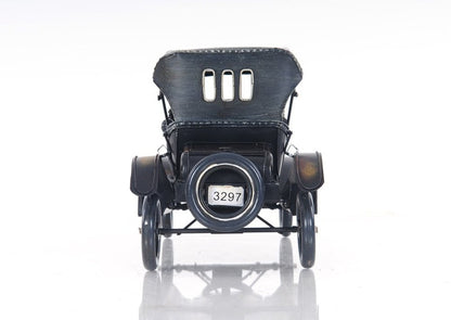 12" Black Metal c1908 Ford Model Car Tabletop Sculpture