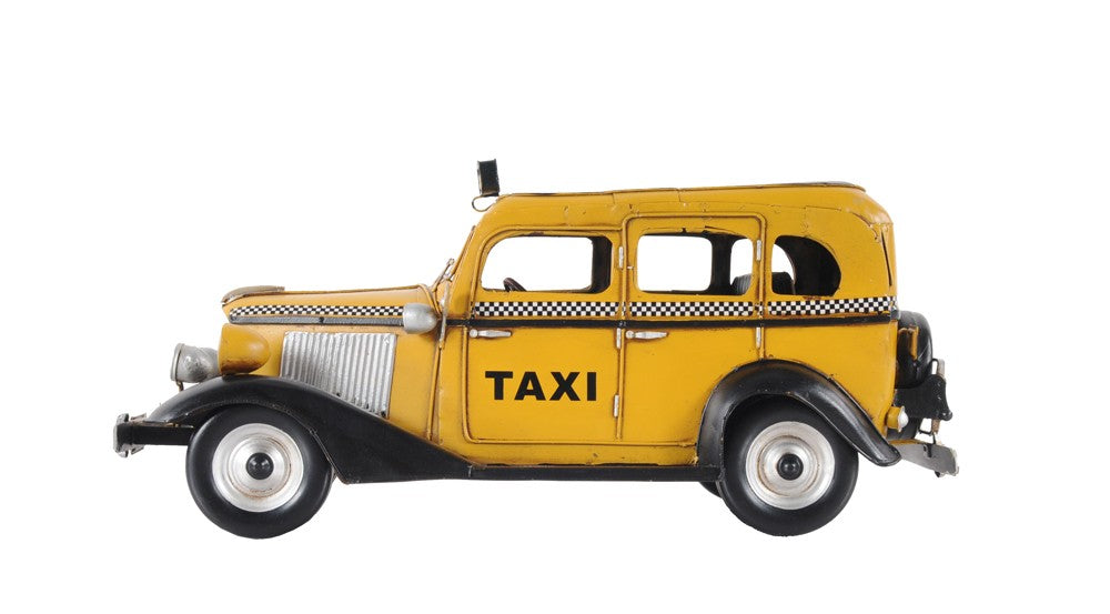 c1933 Vintage Checker Taxi Cab Model Sculpture