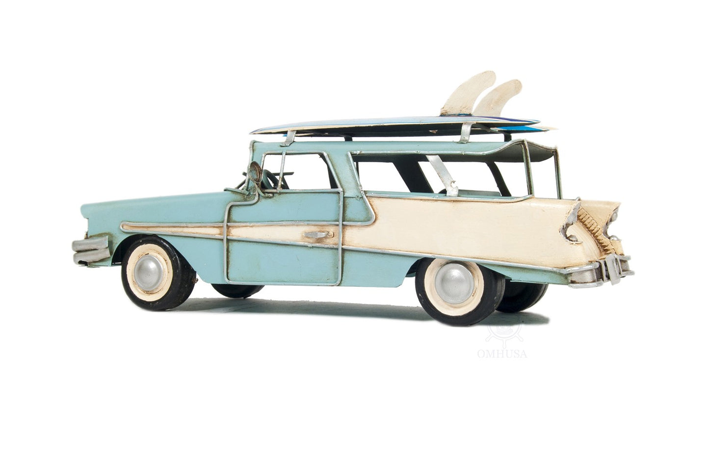 c1957 Blue Ford Country Squire Station Wagon Sculpture