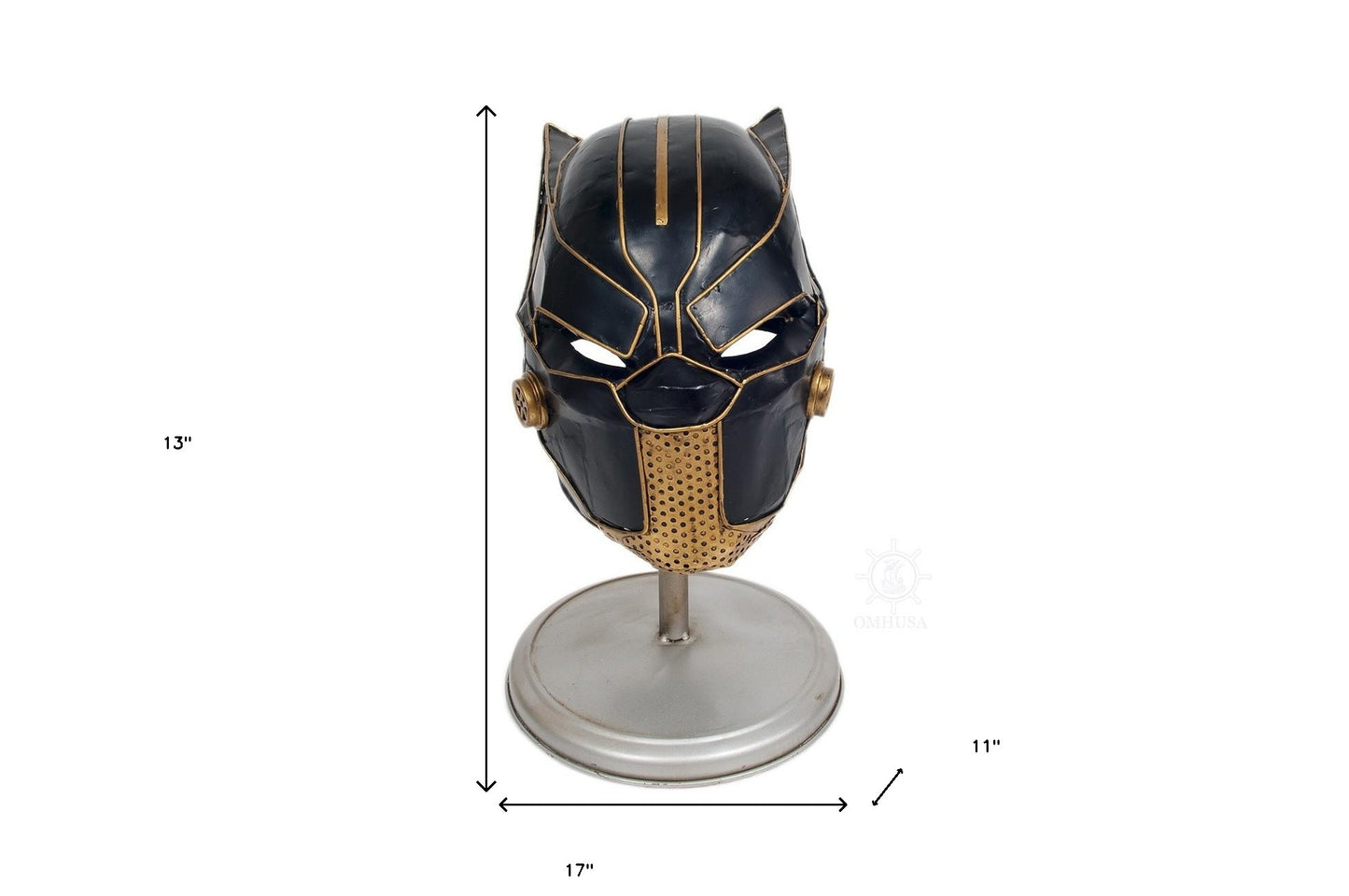 Black Panther Helmet Sculpture