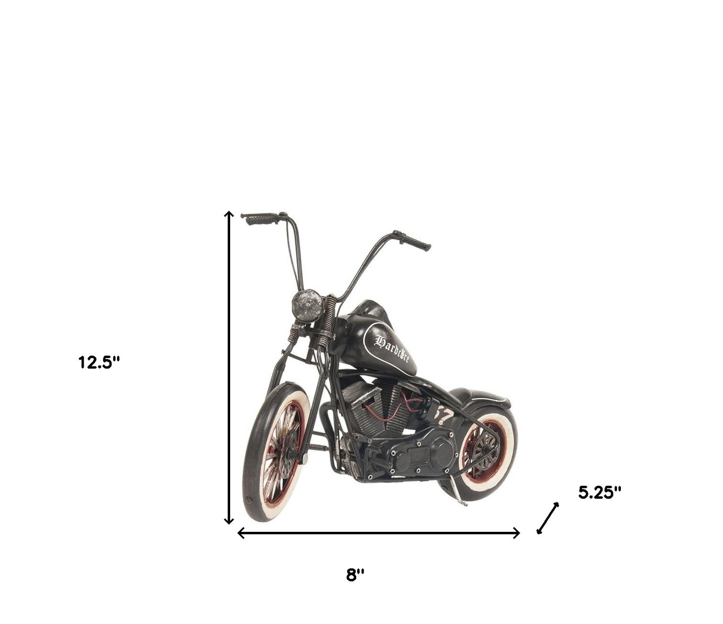 Hardcore 67 Chopper Decorative Motorcycle Sculpture