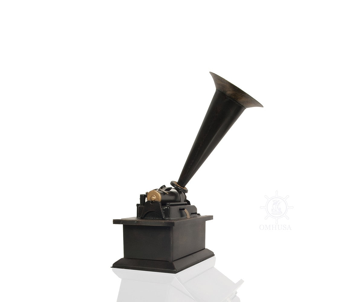 c1901 Edison Standard Phonograph Replica Sculpture