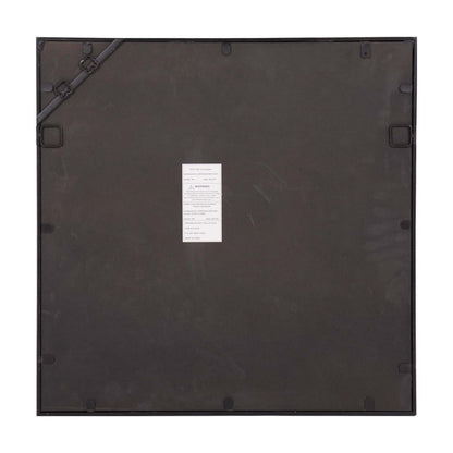 24" Graphite Metal Square Framed Accent Mirror