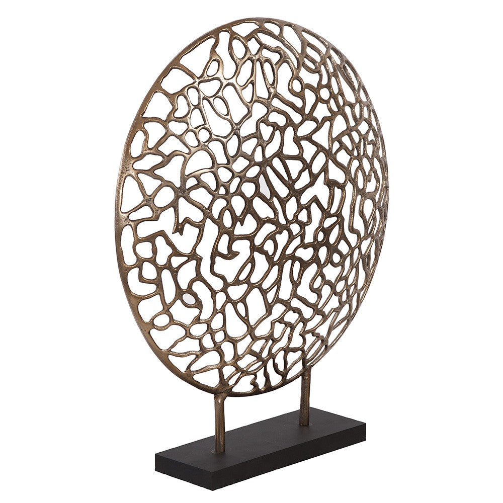 Bronze and Black Abstract Coral Sculpture