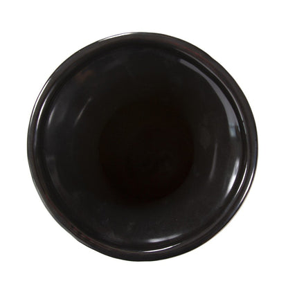 31" Beige And Brown Striped Bud Ceramic Floor Vase