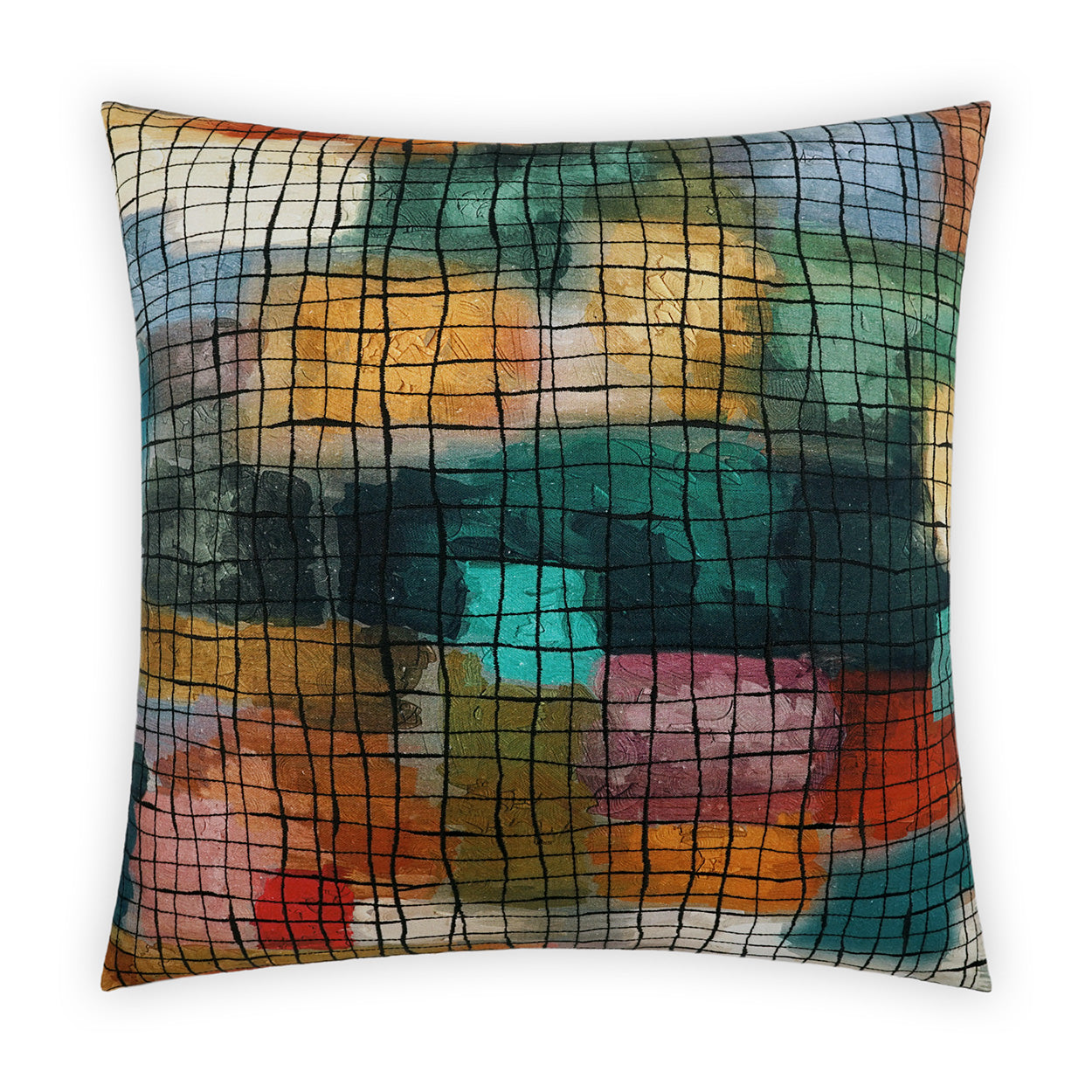 D.V. KAP HOME   24" x 24" Klee Pillow Abstract, Modern     - 4013-2424