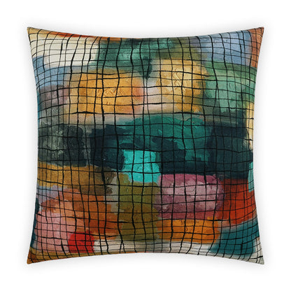 D.V. KAP HOME   24" x 24" Klee Pillow Abstract, Modern     - 4013-2424