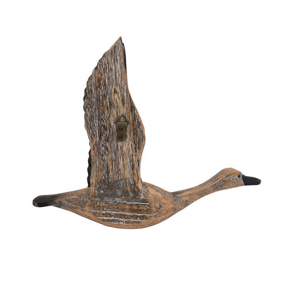 Set of Three Brown Wood Novelty Hanging Dimensional Sculpture