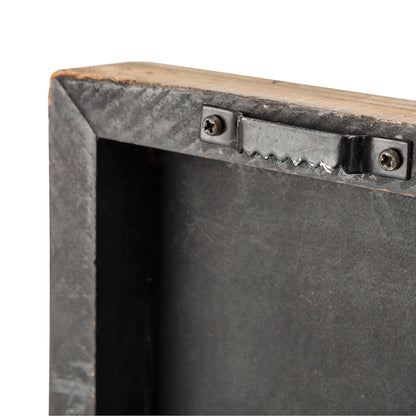 36" X 2" Brown Mango Wood Square Hanging Tapestry