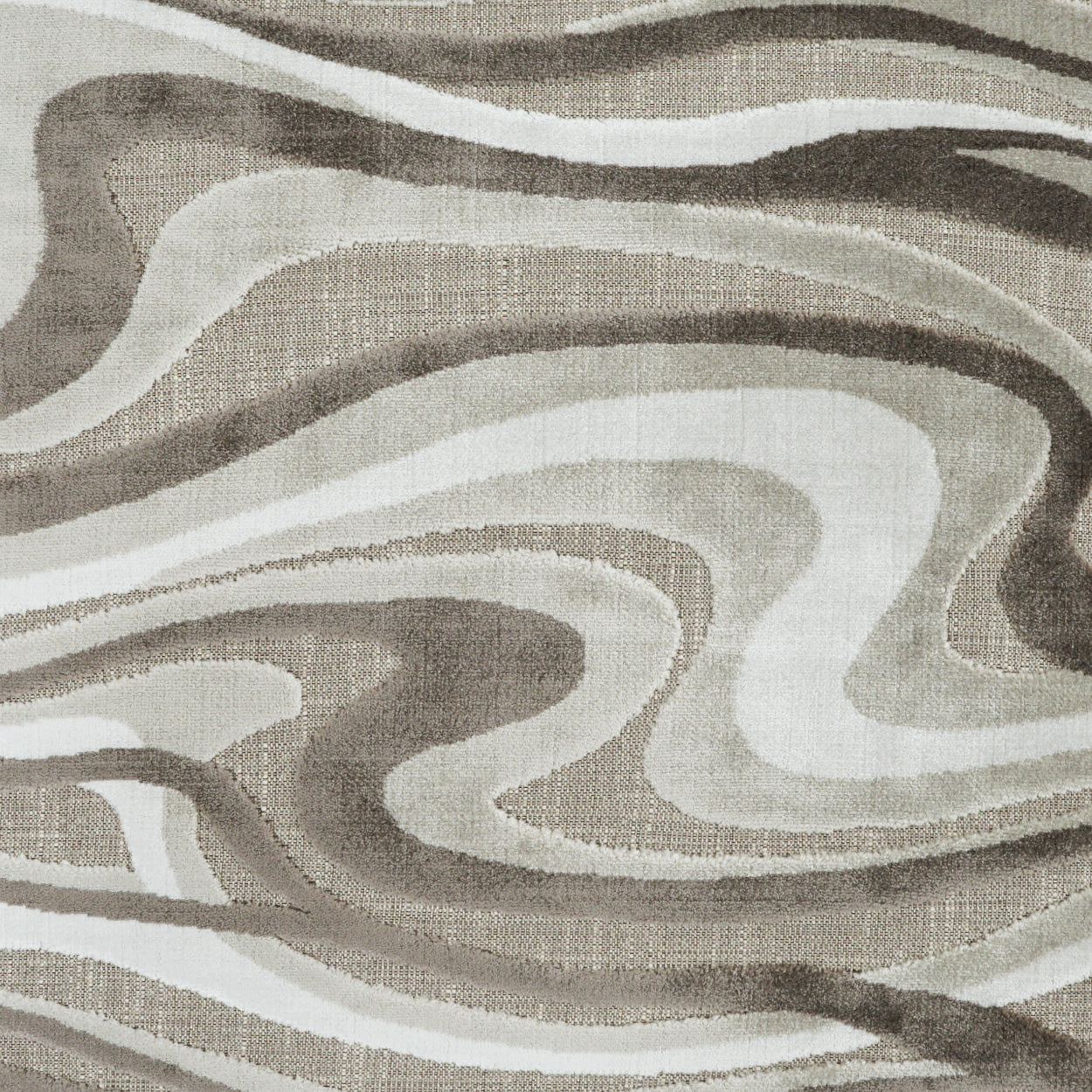 24" x 24" pillow in neutral beige-taupe and ivory with a travertine abstract pattern.