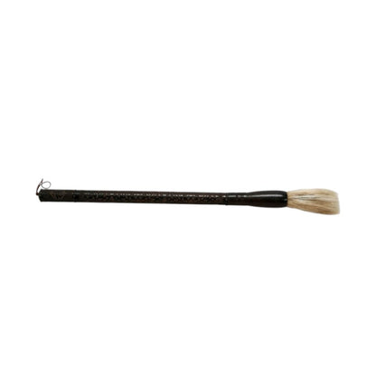 Brown Carved Scroll Wood Decorative Calligraphy Brush