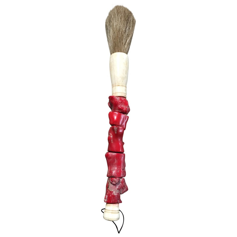 Red Chunky Coral Decorative Calligraphy Brush