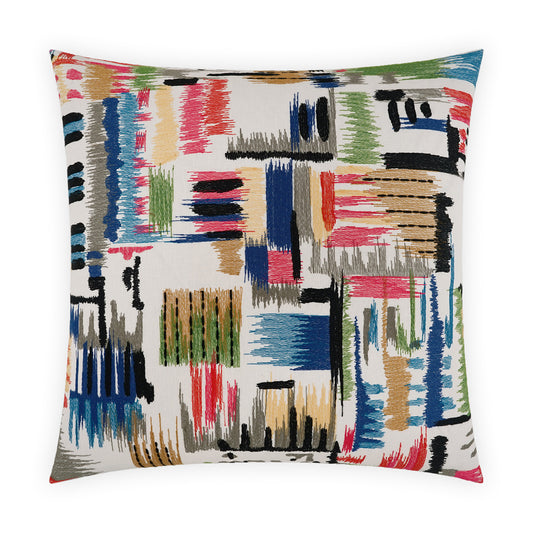 D.V. KAP HOME   24" x 24" Sketchbook Pillow Abstract, Embroidery, Modern    - 4016-2424
