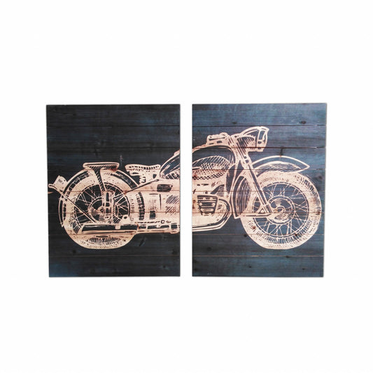 Set Of Two Unframed Graphic Art Wall Art