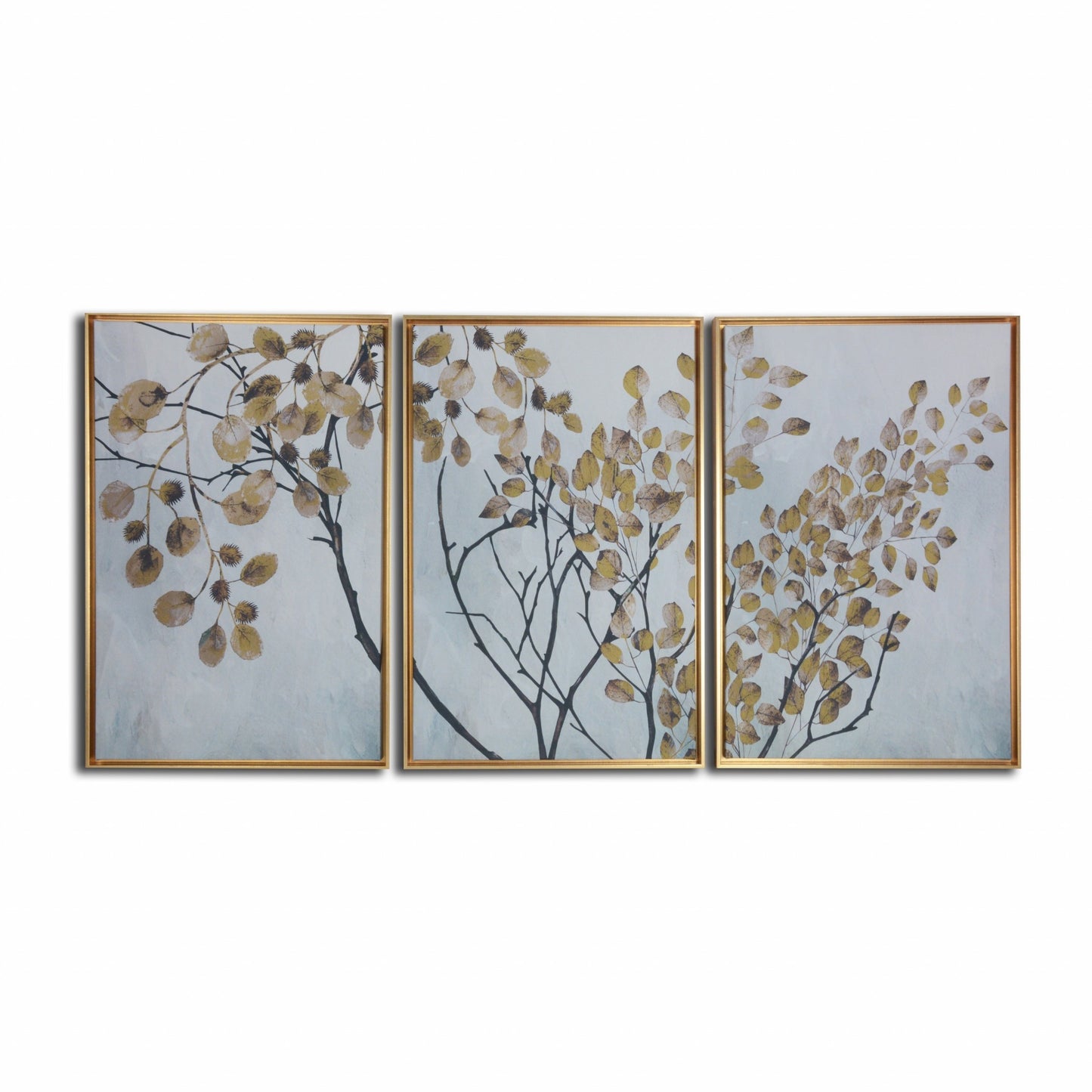 Asian Tree Branches Framed Canvas Wall Art Floater Frame Graphic Art Wall Art