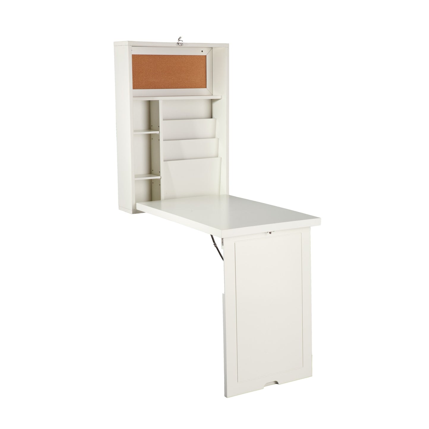 22" Off White Secretary Desk