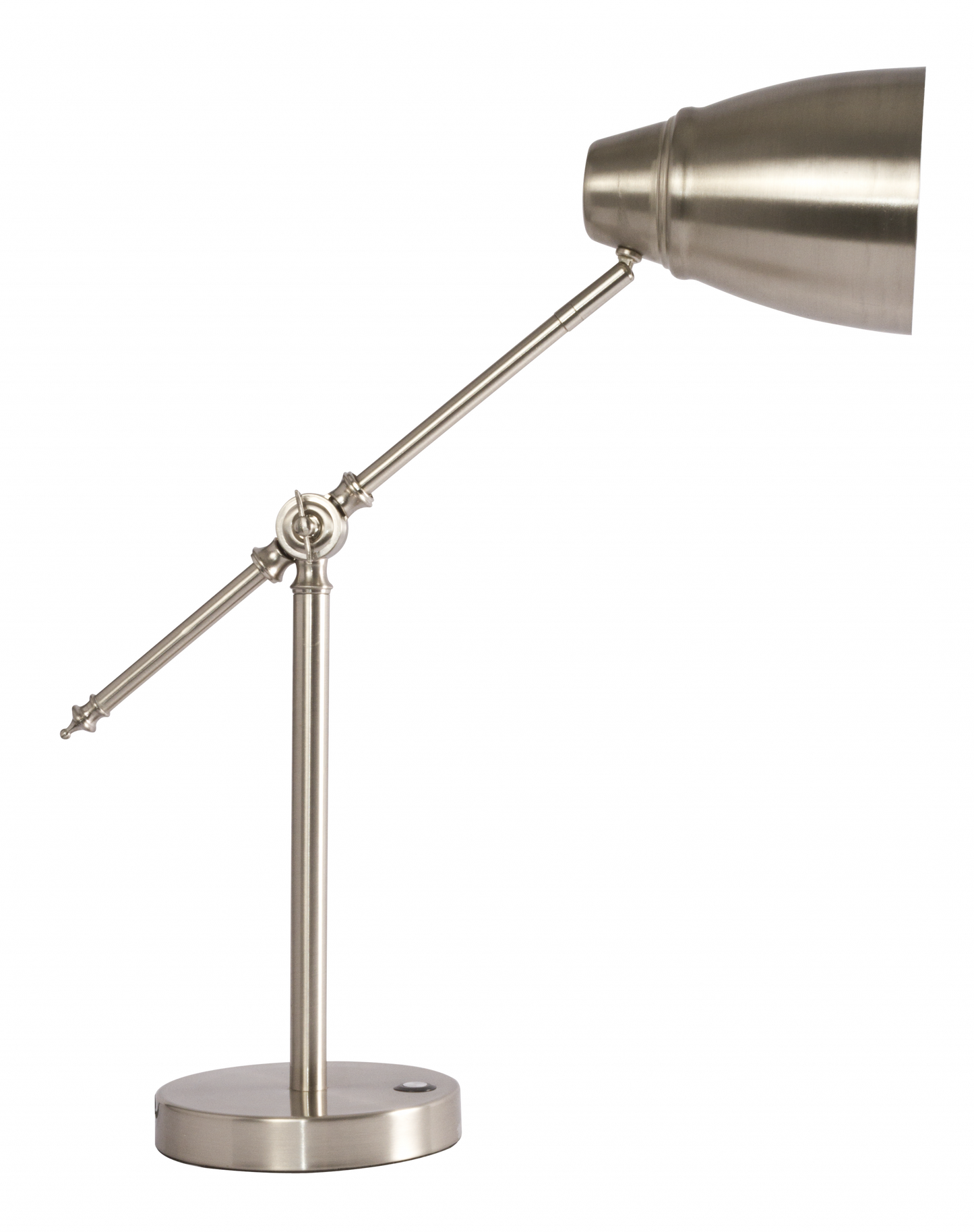 Brushed Silver LED Adjustable Desk Lamp