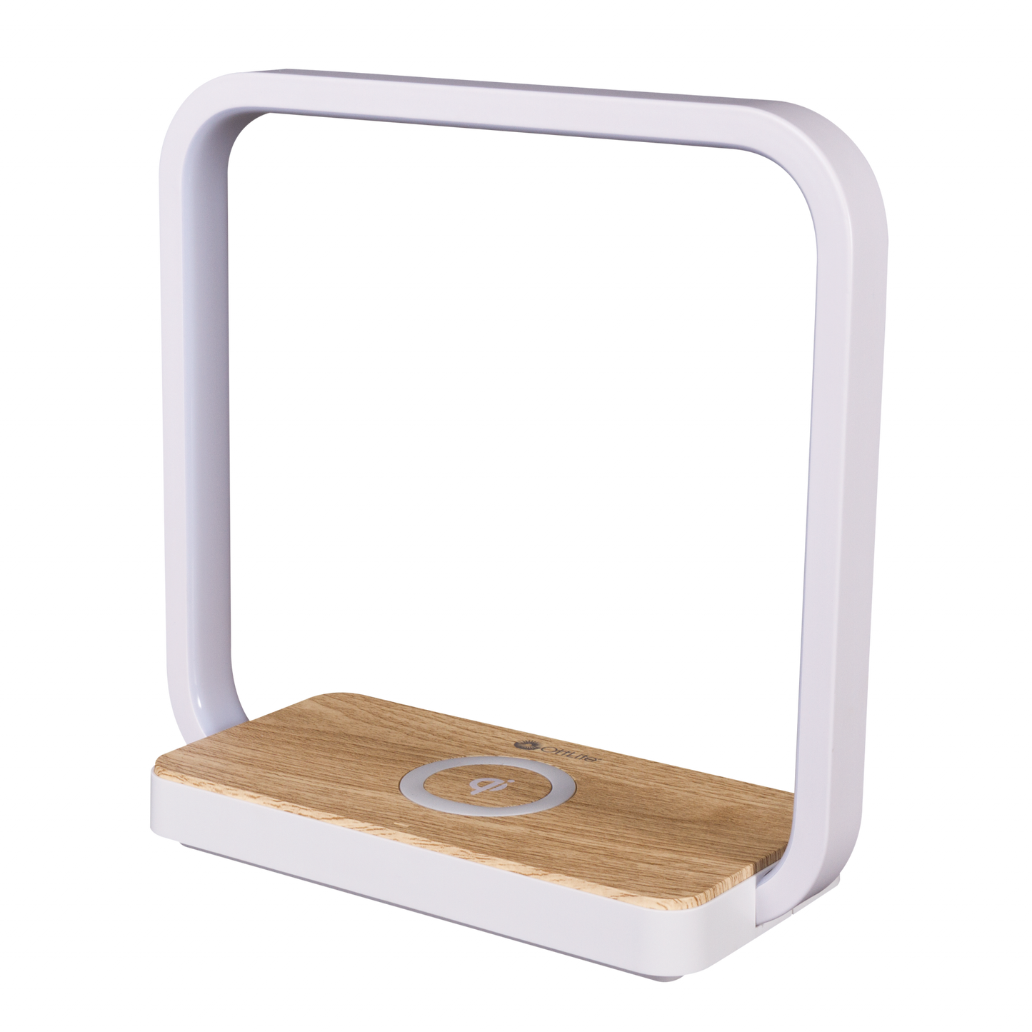 Contemporary White Wireless Phone Charger