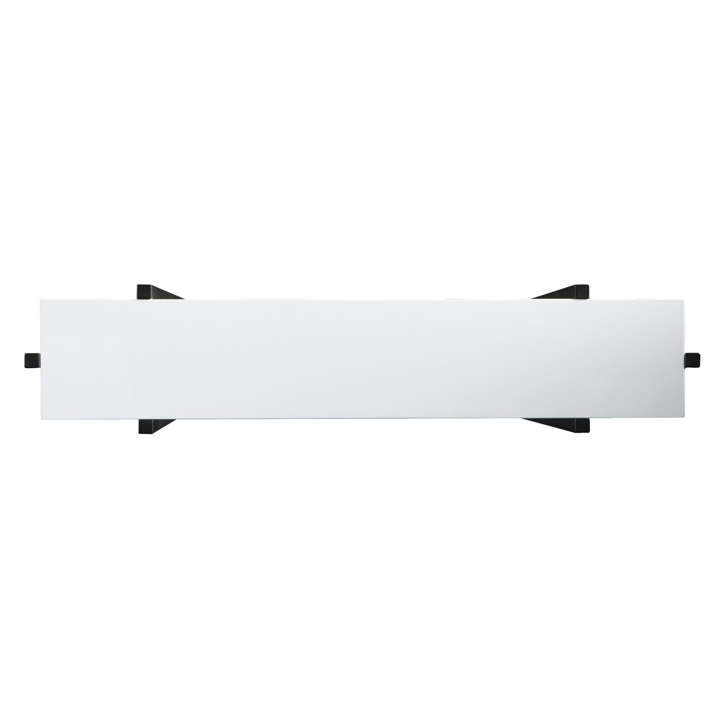 36" White and Black Frame Console Table