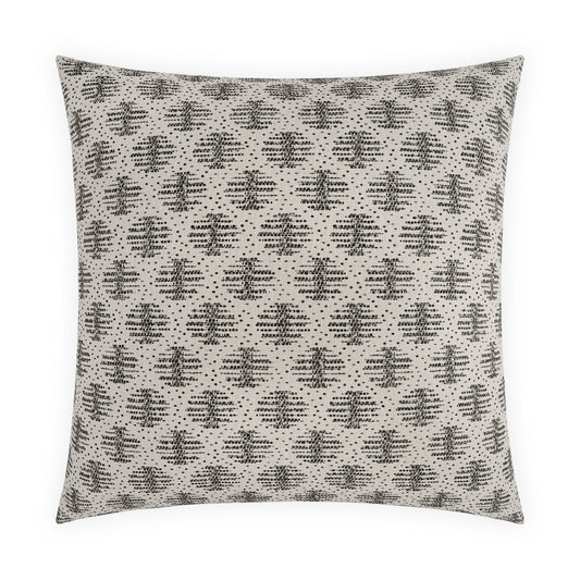 D.V. KAP HOME   24" x 24" Winner Pillow - Graphite Circular-Dots, Beach, Farmhouse     - 4024-G-2424