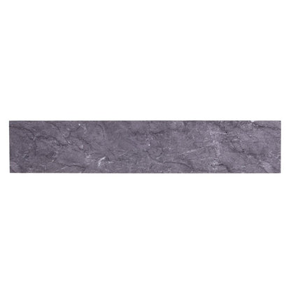 52" Gray and Gold Faux Marble and Metal A Frame Console Table