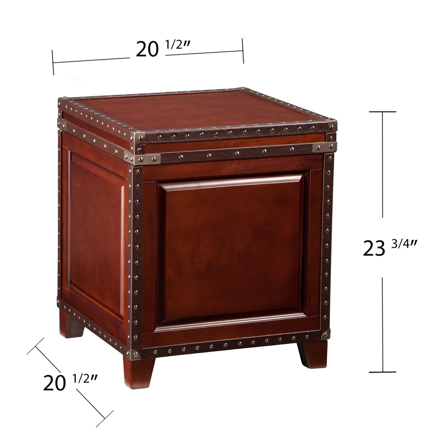 24" Brown End Table