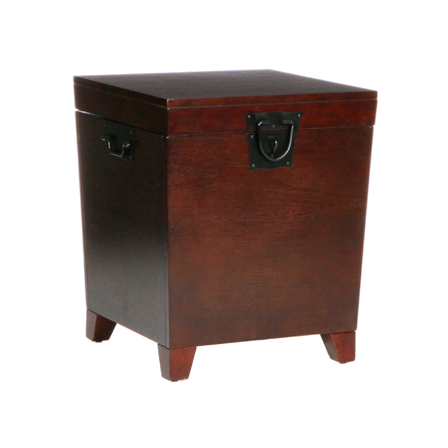 24" Brown Solid Wood And Manufactured Wood Square End Table