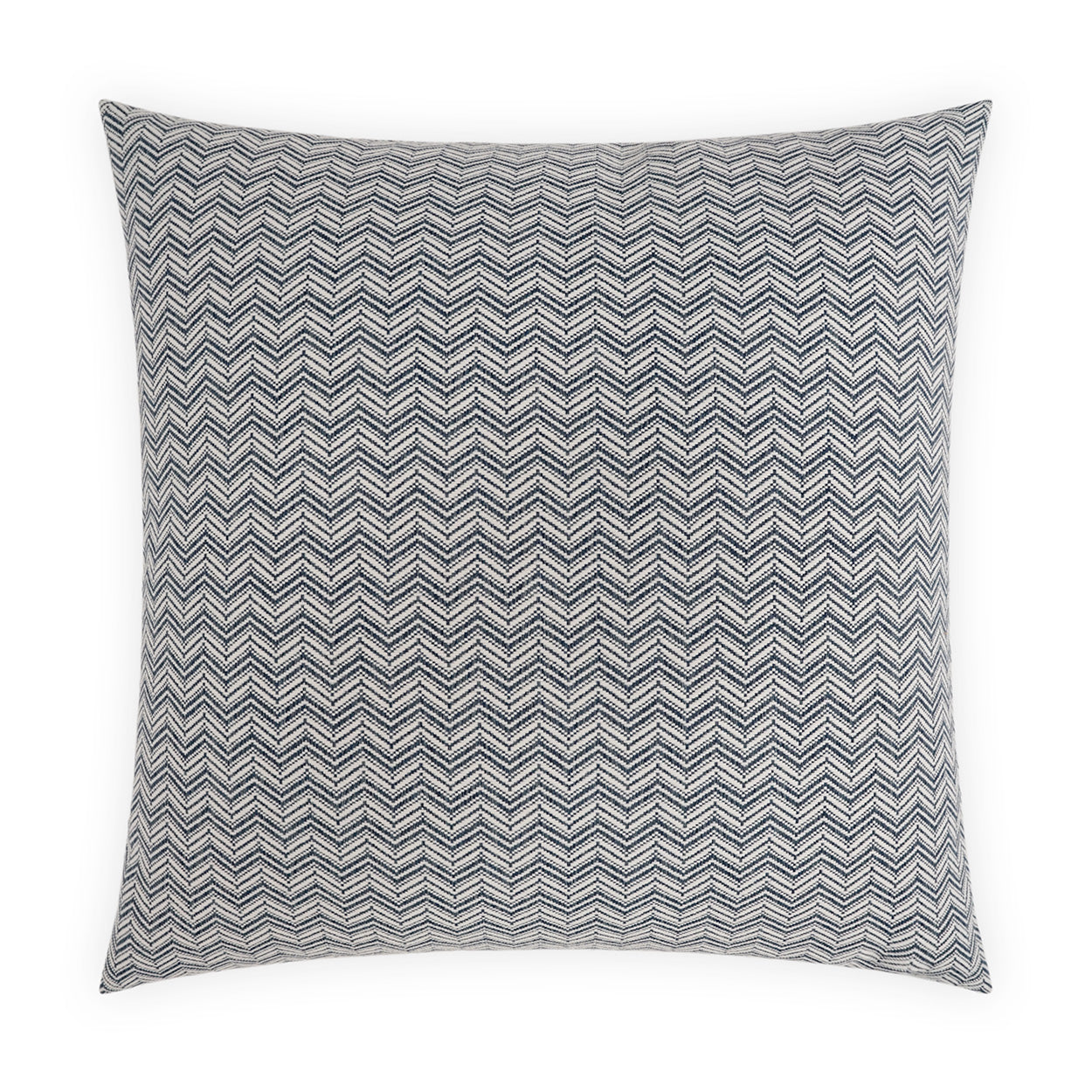 D.V. KAP HOME   24" x 24" Cirrus Pillow - Navy Chevron, Global    - 4025-N-2424