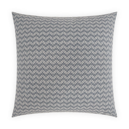 D.V. KAP HOME   24" x 24" Cirrus Pillow - Navy Chevron, Global    - 4025-N-2424