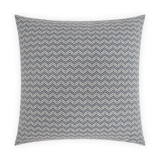 D.V. KAP HOME   24" x 24" Cirrus Pillow - Navy Chevron, Global    - 4025-N-2424