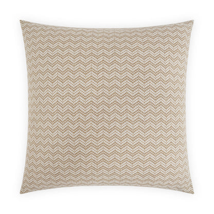 D.V. KAP HOME   24" x 24" Cirrus Pillow - Tan Chevron, Global    - 4025-T-2424