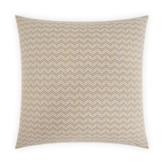 D.V. KAP HOME   24" x 24" Cirrus Pillow - Tan Chevron, Global    - 4025-T-2424