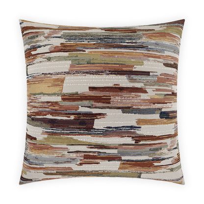 D.V. KAP HOME   24" x 24" Mixed Media Pillow - Harvest Abstract, Western Chic    - 4026-H-2424