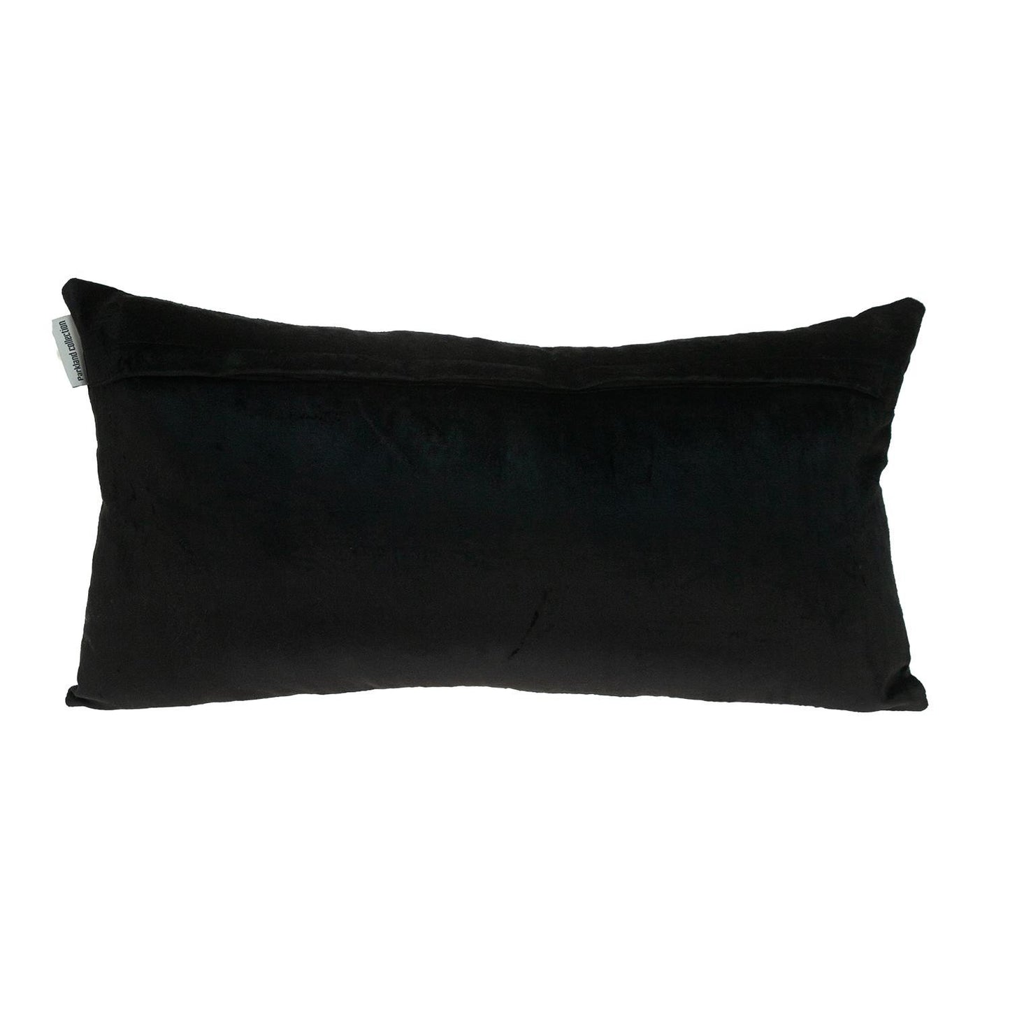 Teal Gold and Black Tufted Velvet Lumbar Pillow