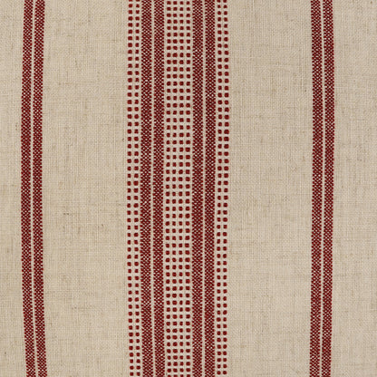 D.V. KAP HOME   24" x 24" Correze Pillow - Cayenne Stripes, Farmhouse     - 4027-C-2424