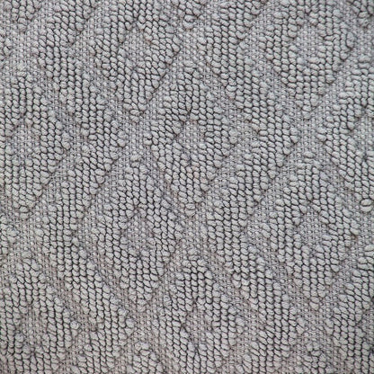 Jacquard Diamond Pattern Decorative Gray Throw Pillow